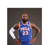 LeBron James, no ID required, debuts in Philly duds